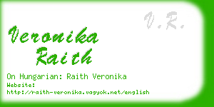 veronika raith business card